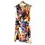 Autre Marque Vestido sin mangas Natan Edition 5 Estampado Abstracto Negro Rosa Blanco Roja Azul Multicolor Gris Amarillo
