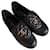 Mocassini Chanel in pelle nera trapuntata con logo CC Nero
