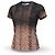 Camiseta Saint Laurent estampado leopardo degradado Castaño Estampado de leopardo