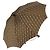 FENDI Zucca Canvas Umbrella Nylon Black Brown Auth YKZ610A
