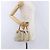 Borsa Christian Dior in tela beige argento Auth ka5216A - vista 23