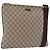 Borsa a Spalla GUCCI GG Supreme PVC Beige Oro 201446 Auth ka5250 D'oro
