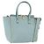 Borsa a mano VALENTINO in pelle 2way Azzurro oro Auth BA14317 D'oro Blu chiaro
