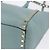 Borsa a mano VALENTINO in pelle 2way Azzurro oro Auth BA14317 D'oro Blu chiaro - vista 18