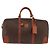 Céline CELINE Borsa Boston in Tela Macadam PVC Pelle Marrone Oro Auth fm5391 D'oro - vista 13