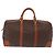 Céline CELINE Borsa Boston in Tela Macadam PVC Pelle Marrone Oro Auth fm5391 D'oro - vista 2