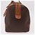 Céline CELINE Borsa Boston in Tela Macadam PVC Pelle Marrone Oro Auth fm5391 D'oro - vista 3