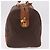 Céline CELINE Borsa Boston in Tela Macadam PVC Pelle Marrone Oro Auth fm5391 D'oro - vista 4