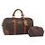 Céline Borsa Boston CELINE Macadam Canvas PVC Pelle 2 Set Marrone Oro Auth 190000 D'oro