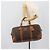 Céline Borsa Boston CELINE Macadam Canvas PVC Pelle 2 Set Marrone Oro Auth 190000 D'oro - vista 21