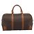 Céline Borsa Boston CELINE Macadam Canvas PVC Pelle 2 Set Marrone Oro Auth 190000 D'oro - vista 3