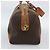 Céline Borsa Boston CELINE Macadam Canvas PVC Pelle 2 Set Marrone Oro Auth 190000 D'oro - vista 4