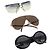 Occhiali da Sole GUCCI Metallo Plastica 3 Set Black Gold Green Auth SW2626 Nero D'oro Verde