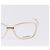 Gafas de sol CHANEL plástico Blanco CC Auth ka5239 - vista 4