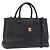 Borsa Tote CHANEL Neo Executive in pelle caviar 2way Nero Oro CC Auth yk20629SAM D'oro