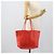 Bolso Tote LOEWE de piel rojo oro Auth fm5379 Roja Dorado - vista 22