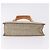 Céline Borsa CELINE C Macadam in tela e scamosciato grigio argento autentica 192286A Marrone - vista 5