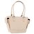 Borsa a mano BURBERRY in pelle beige argento Auth ka5220A