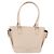 Borsa a mano BURBERRY in pelle beige argento Auth ka5220A - vista 13