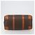 Céline Borsa Boston CELINE Macadam Canvas PVC Pelle Marrone Oro Auth 190187A D'oro - vista 5