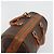 Céline Borsa Boston CELINE Macadam Canvas PVC Pelle Marrone Oro Auth 190187A D'oro - vista 6