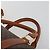 Céline Borsa Boston CELINE Macadam Canvas PVC Pelle Marrone Oro Auth 190187A D'oro - vista 9