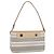 Borsa a tracolla BURBERRY Canvas Bianco Argento Auth ep15254