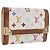 LOUIS VUITTON Münzbeutel Pla Coin Purse Multicolor Weiß M92657 Auth 192115A