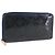 LOUIS VUITTON Monogram Vernis Zippy Long Wallet Grand blue M90047 Auth BA14414 Azul