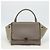 Céline Borsa Trapeze CELINE in pelle 2way Grigio Argento Auth 192250V Marrone - vista 12