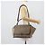 Céline Borsa Trapeze CELINE in pelle 2way Grigio Argento Auth 192250V Marrone - vista 26