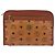 Clutch MCM Logogram Vicetos in pelle PVC Marrone Oro Auth gh2154 D'oro - vista 13