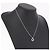 Collana Christian Dior con logo a cerchio di corda in metallo argento Auth SW2521 - view 14
