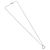 Collana Christian Dior con logo a cerchio di corda in metallo argento Auth SW2521 - vista 2