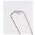 Collana Christian Dior con logo a cerchio di corda in metallo argento Auth SW2521 - vista 7