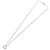 Collana Christian Dior con logo a cerchio di corda in metallo argento Auth SW2521 - vista 8