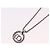 Collana Christian Dior con logo a cerchio di corda in metallo argento Auth SW2521 - view 9