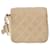 CHANEL Mini Mini Matelasse Charm Lamb Skin Beige CC Auth bs36151  - view 2