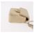 CHANEL Mini Mini Matelasse Charm Lamb Skin Beige CC Auth bs36151  - view 3