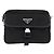Borsa a Spalla PRADA Nylon Nero Argento Auth SW2639M - vista 13
