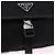 Borsa a Spalla PRADA Nylon Nero Argento Auth SW2639M - vista 17