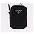 Borsa a Spalla PRADA Nylon Nero Argento Auth SW2639M - vista 24