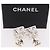 Pendientes CHANEL Crystal COCO Mark Metal Clear Silver CC Auth SW2655SAM Plata - vista 13
