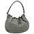 Borsa a tracolla Christian Dior Canage Nylon Grigio Argento Auth ep15322 Marrone