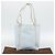 BOTTEGA VENETA Tote Bag Canvas Hellblau Gold Auth bs36249 Golden - Ansicht 12