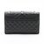 Saint Laurent Pequena bolsa de ombro em couro preto com matelassê chevron
Modelo Envelope - vista 2