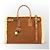 Saint Laurent De Jour Borsa Tote in Pelle e Shearling Marrone - vista 19