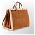 Saint Laurent De Jour Borsa Tote in Pelle e Shearling Marrone - vista 6