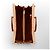 Saint Laurent De Jour Borsa Tote in Pelle e Shearling Marrone - vista 7