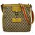 Gucci Borsa a tracolla GG Supreme e pelle gialla Marrone Beige Giallo
